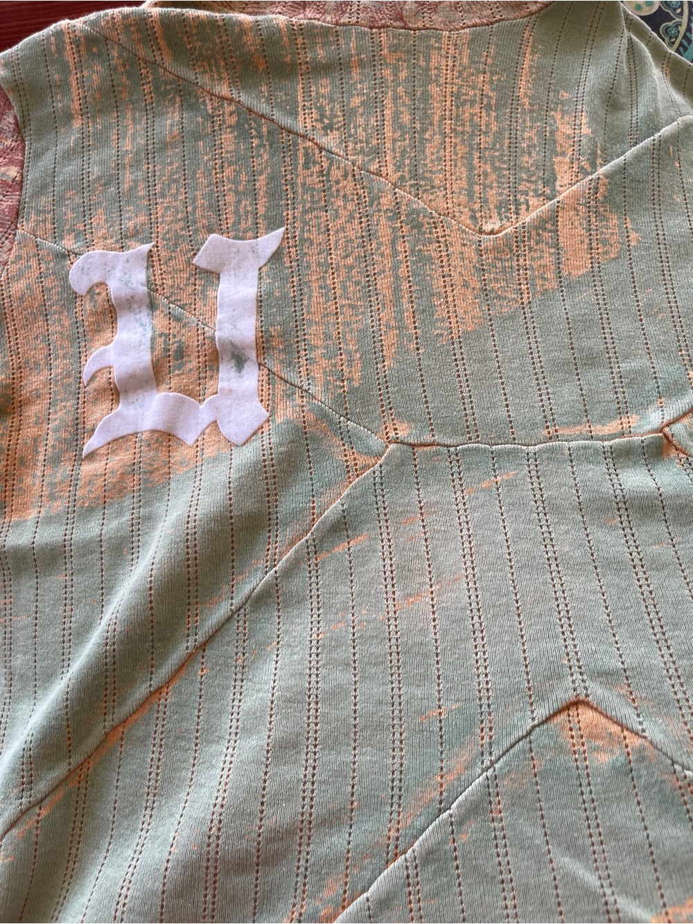 Custo Barcelona Sage Green & Rust Turtleneck Sweater - Custo Size 3 (US Medium) - Picture 5 of 8